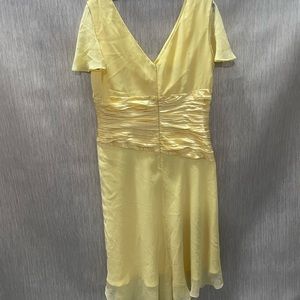 Donna Ricco yellow Dress zip up back size 14